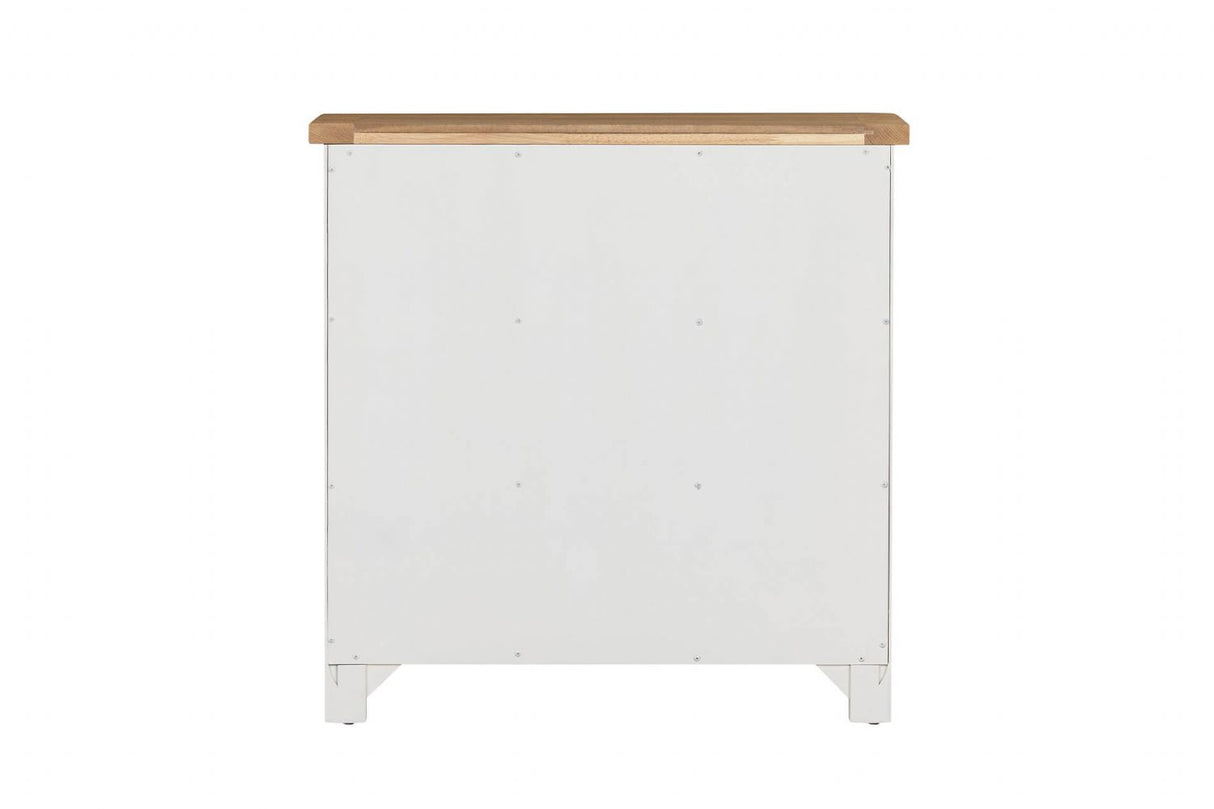 Cashmere Wooden Low Open Bookcase Oak Top