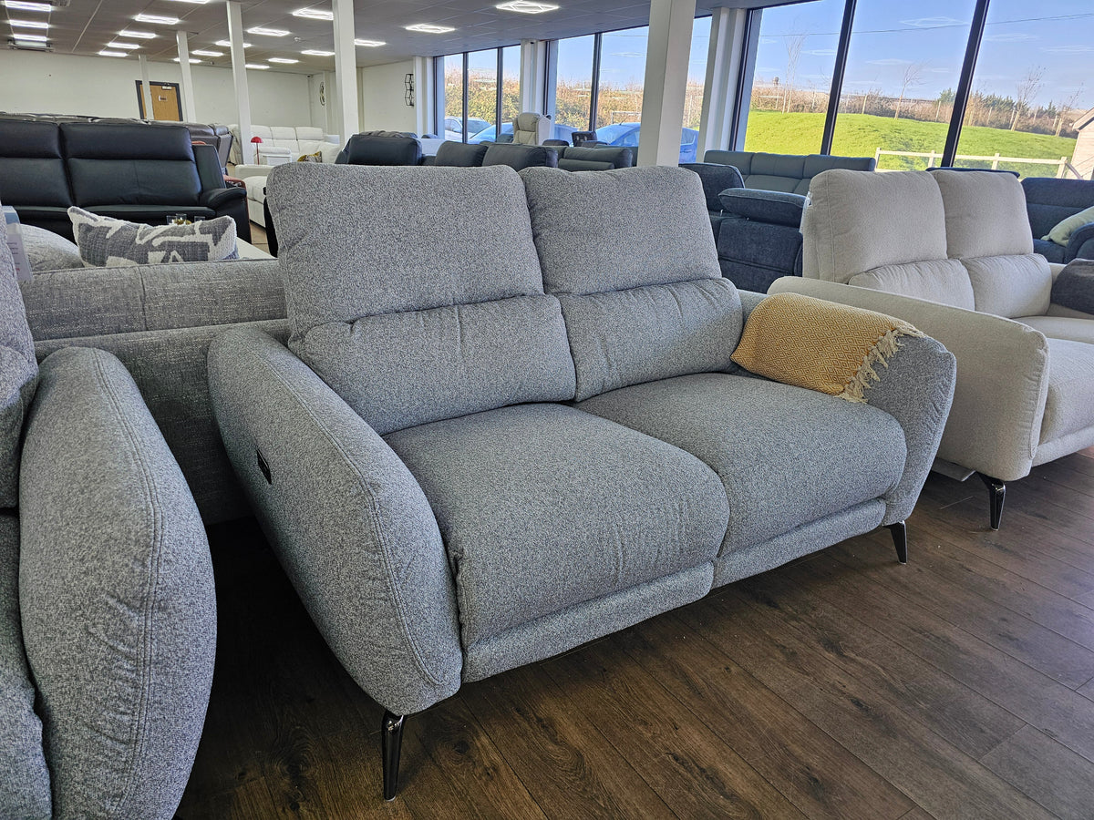 Sorrento Electric Recliner Grey 2 Seater - Ready2Go Furniture