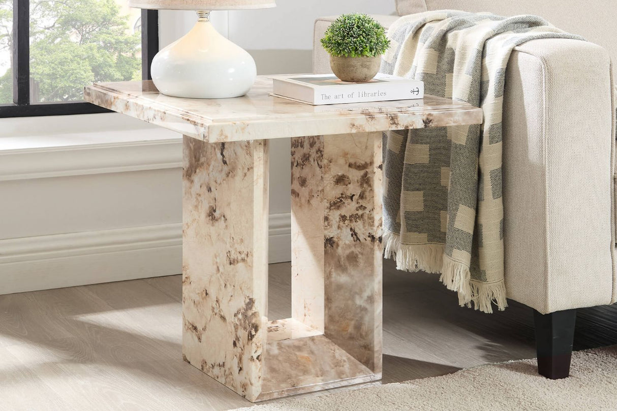 Artemis Lamp Table Mottled Mocha