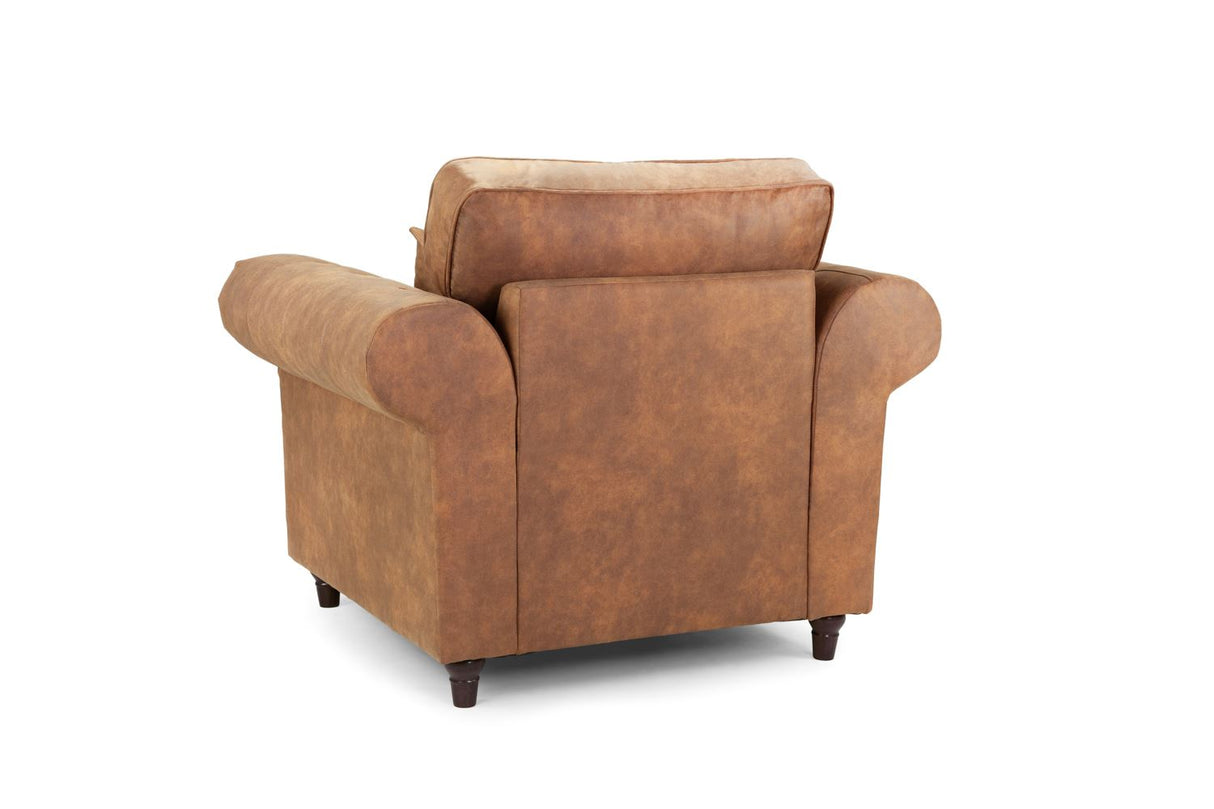 Mombasa Armchair – Classic Faux Leather Comfort & Style - Ready2GoFurniture