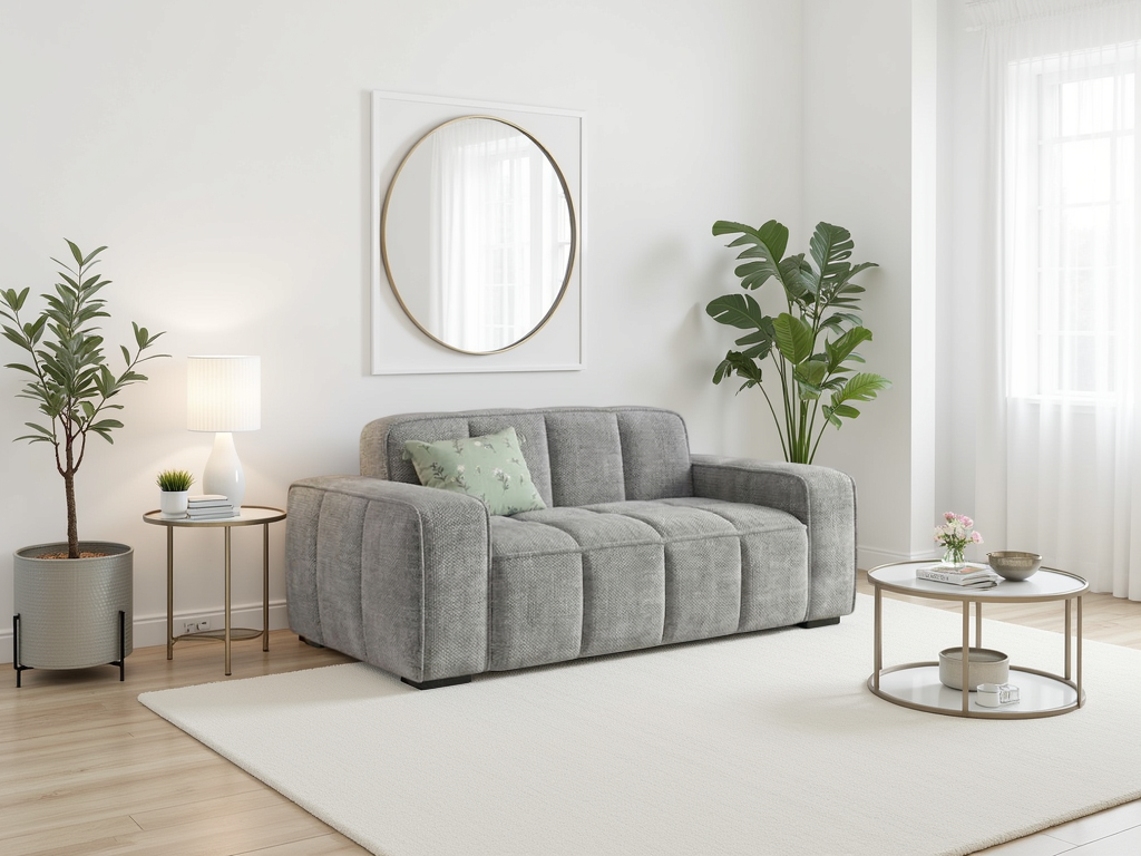 Paris Sofa Grey 2 Seater - Ready2Go Furniture
