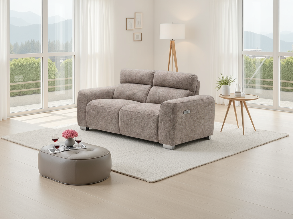 Toronto Electric Recliner Beige 2 Seater - Ready2Go Furniture