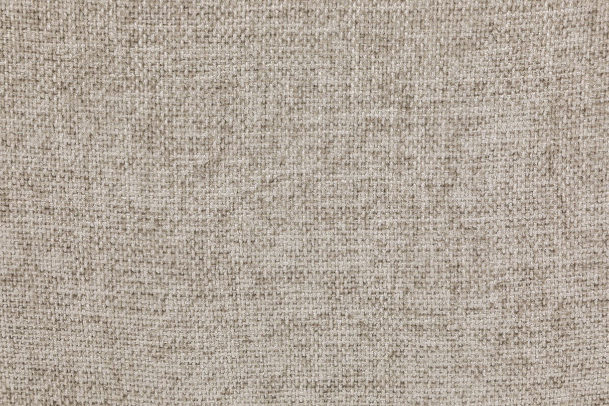 Stone Fabric 2 Seater Sofa Standard Back Dark Wooden Feet