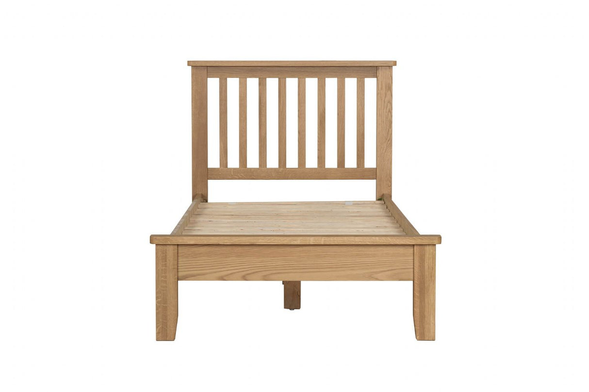 Natural Oak 3ft Single Bed with Shaker Legs