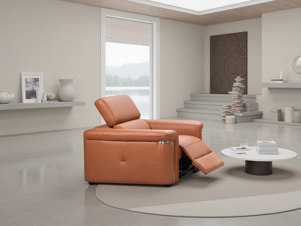 Somerville Electric Recliner Sofa Tan Armchair - Ready2Go Furniture