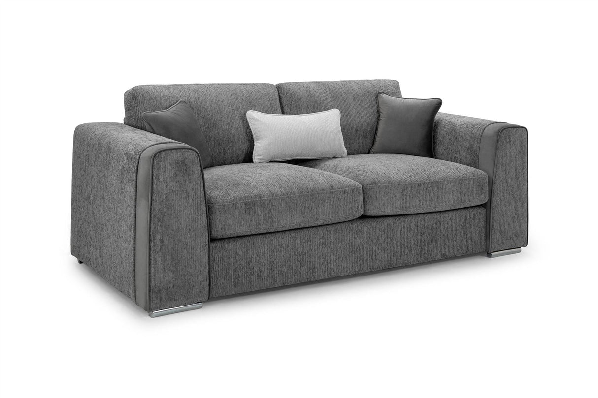 Naples Sofa Grey 3 Seater - Ready2Go Furniture