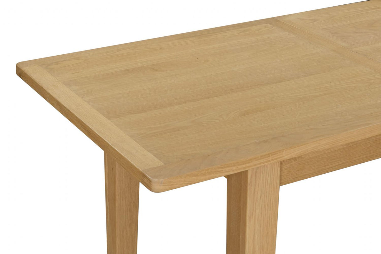 Natural Oak Extending Dining Table with Shaker Leg 1.6 to 2m