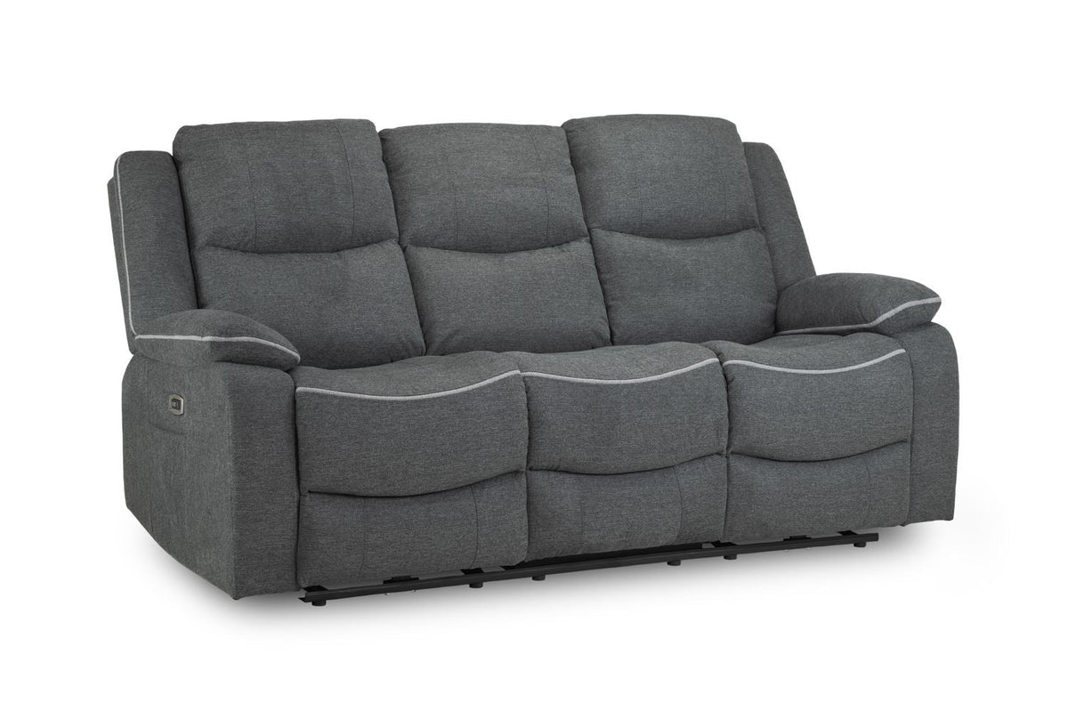 Harald Electric Recliner Sofa Graphite 3 Seater - Ready2Go Furniture