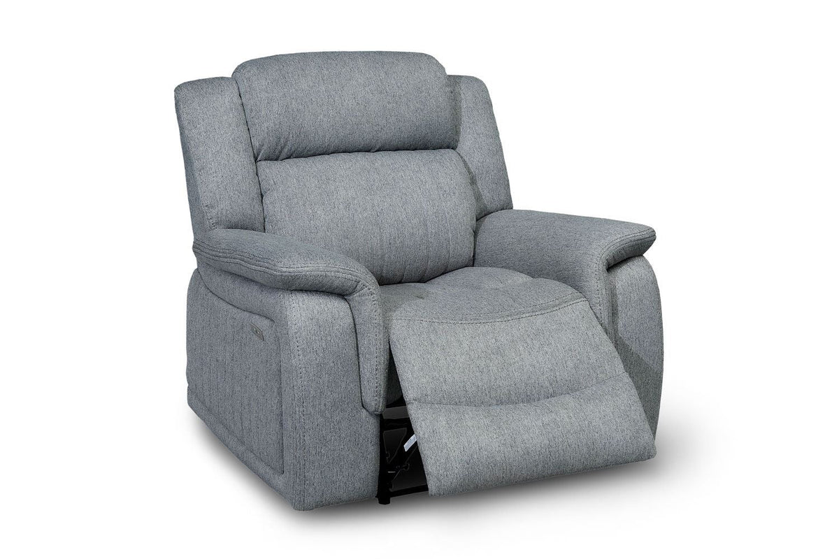 Linden Electric Recliner Sofa Grey Armchair - Ready2Go Furniture