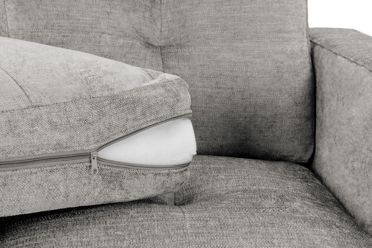 Santa Cruz 2 Seater Sofa – Stylish Grey Fabric Seating - Ready2GoFurniture