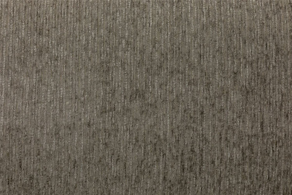 Mocha Grey Chenille Fabric Square Footstool