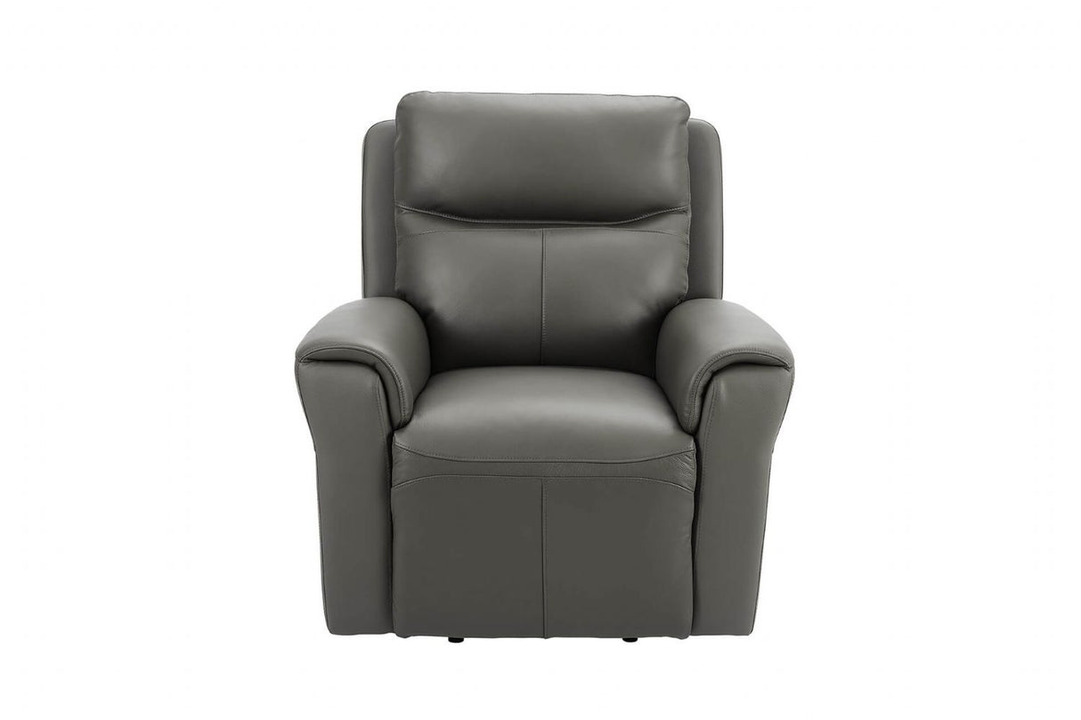 Ash Leather Lift and Rise Dual Motor Electric Recliner