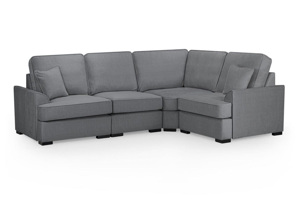 Grey Fabric Large Universal Corner Sofa