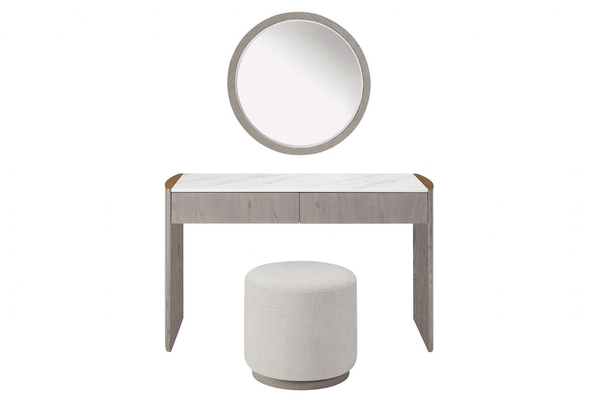 Mondello Dressing Table 2 Drawer Washed Oak