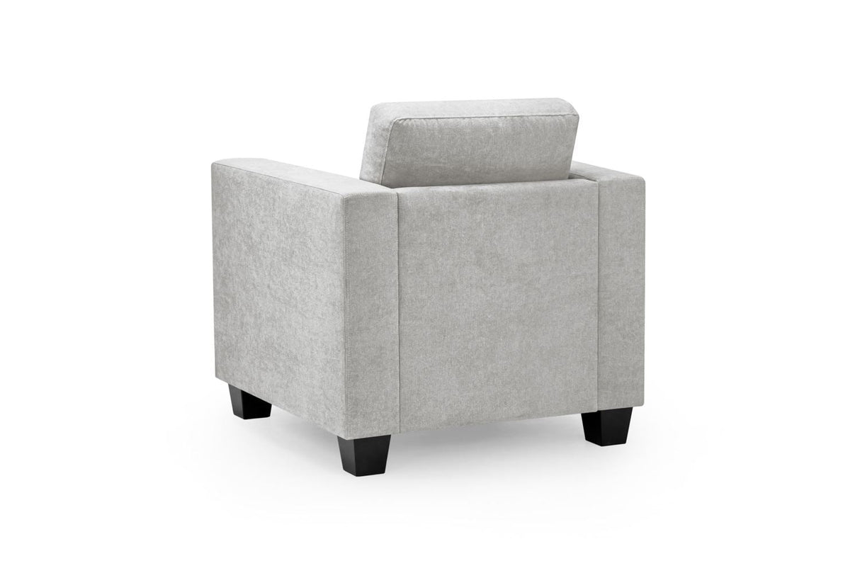 Santa Cruz Armchair Sofa – Stylish Light Grey Seating - Ready2GoFurniture