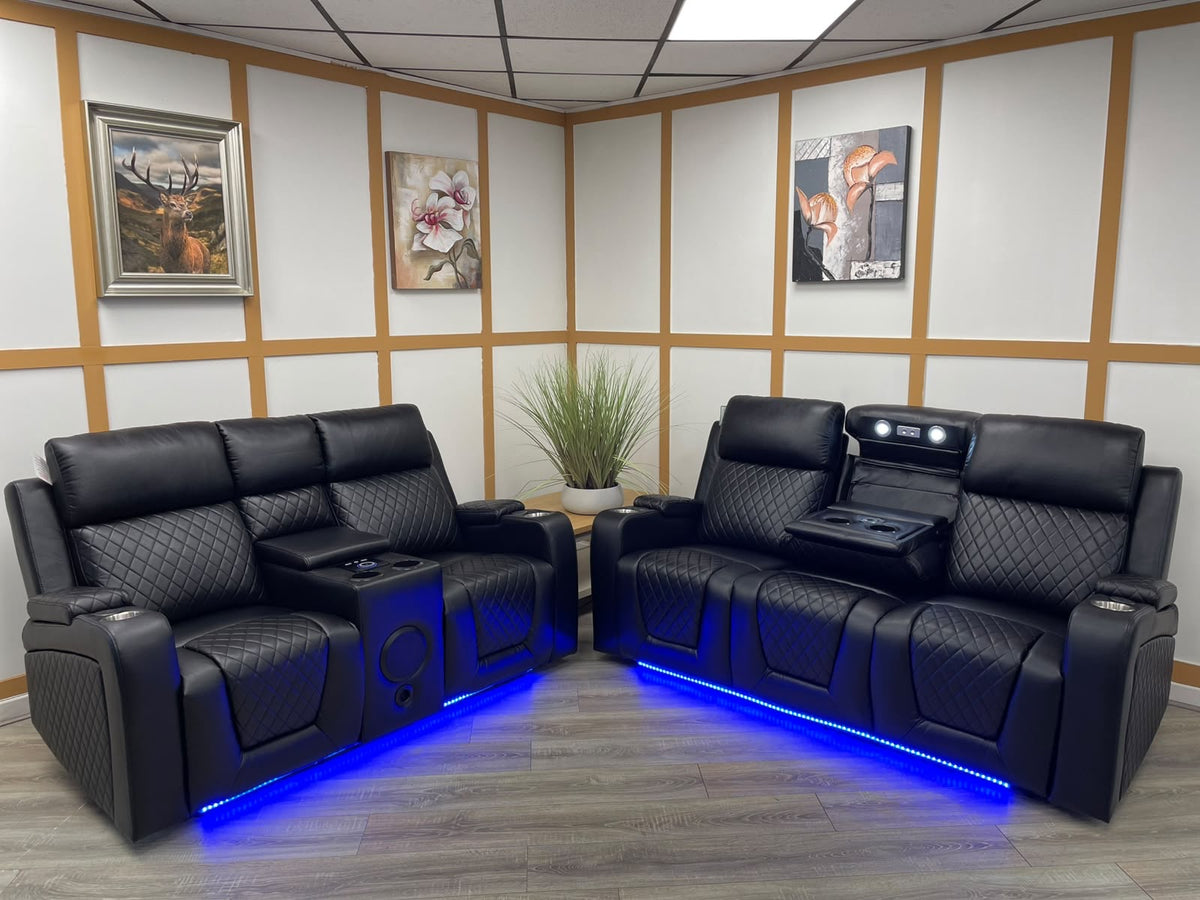 Monaco Tech Recliner 3+2 Set Aire Leather
