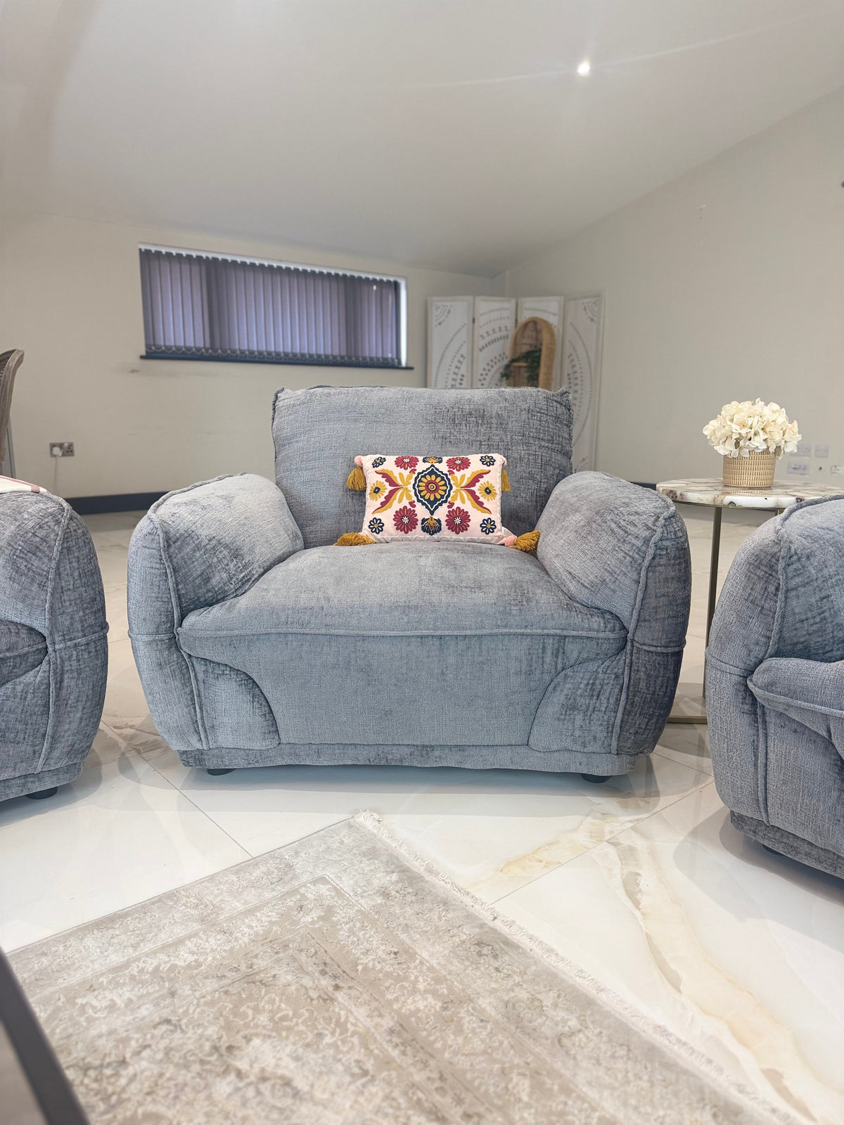 Angelo Sofa Grey Armchair