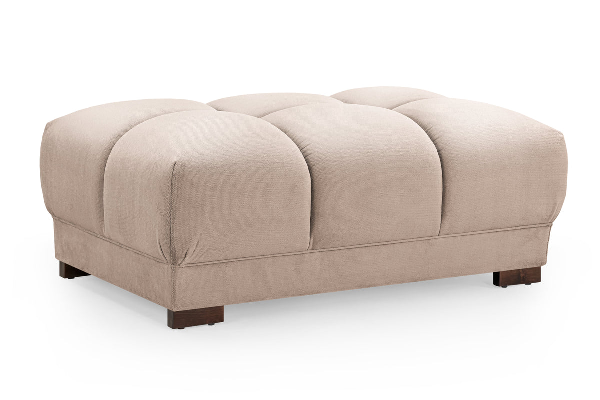 Azzuro Sofa Mocha Footstool - Ready2Go Furniture