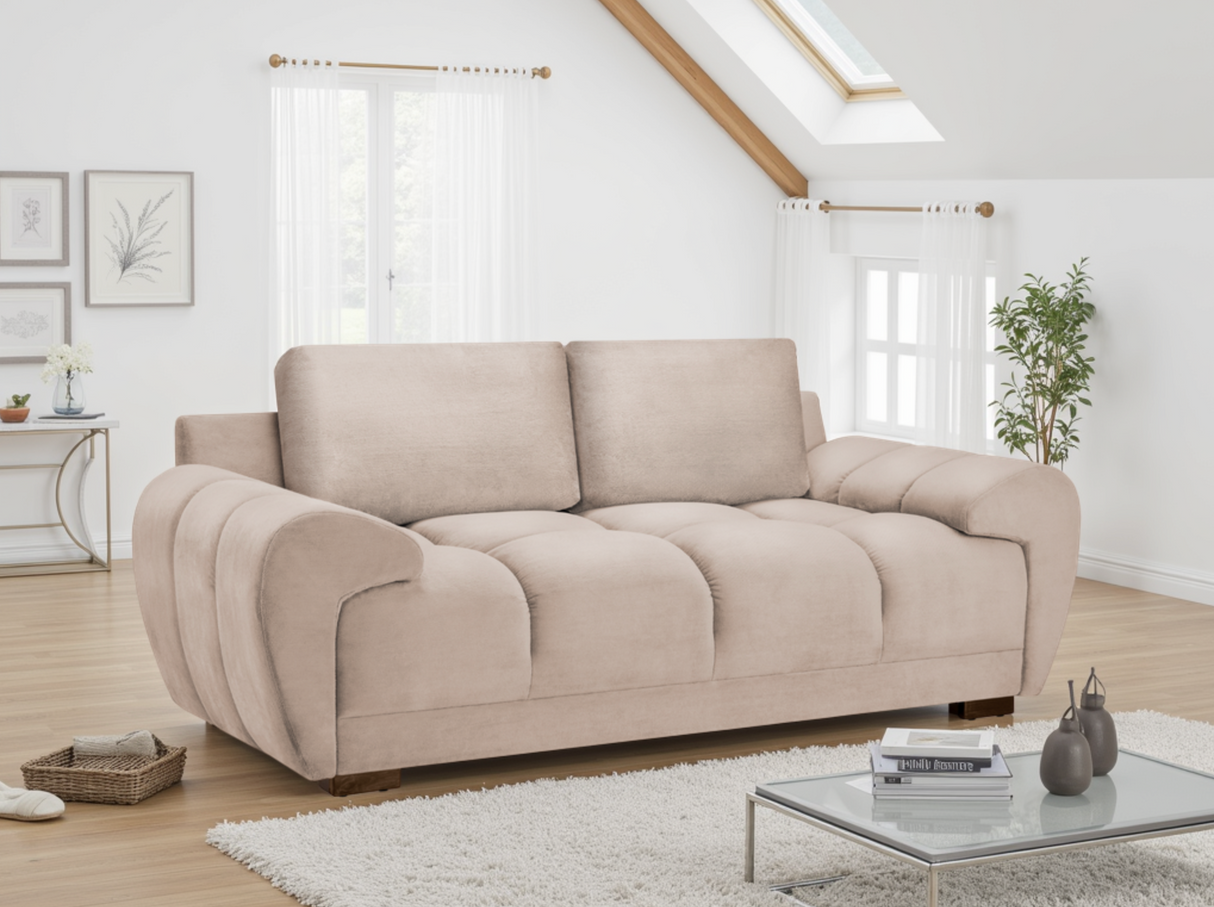 Azzuro Sofa Mocha 2 Seater - Ready2Go Furniture