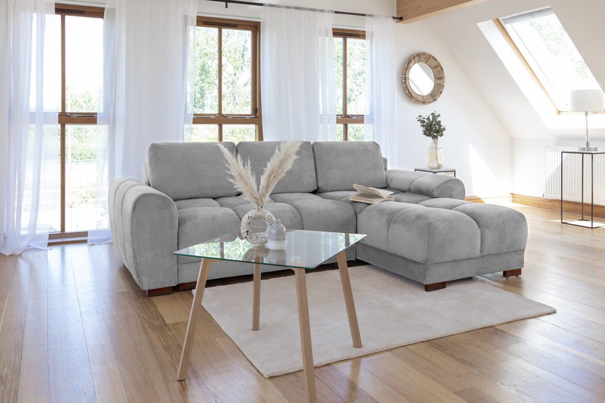 Azzuro Sofabed Grey Universal Corner - Ready2Go Furniture