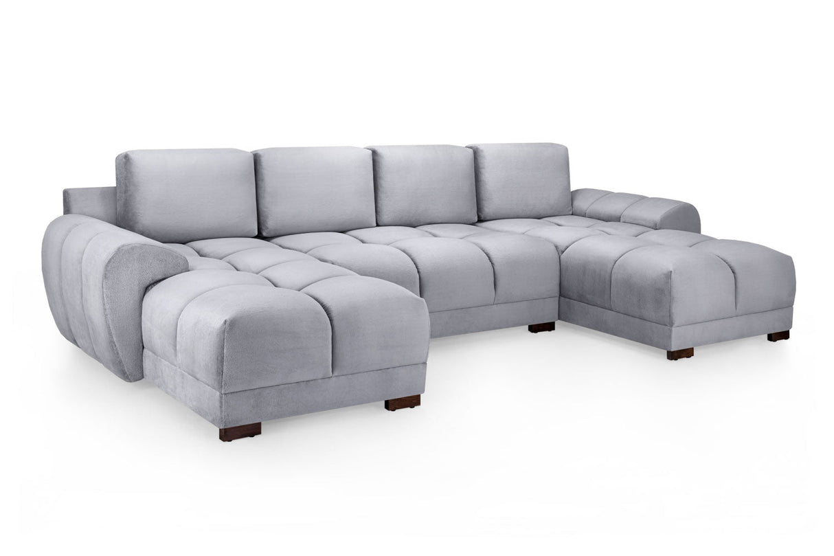Azzuro Sofa Grey U Shape Corner - Ready2Go Furniture