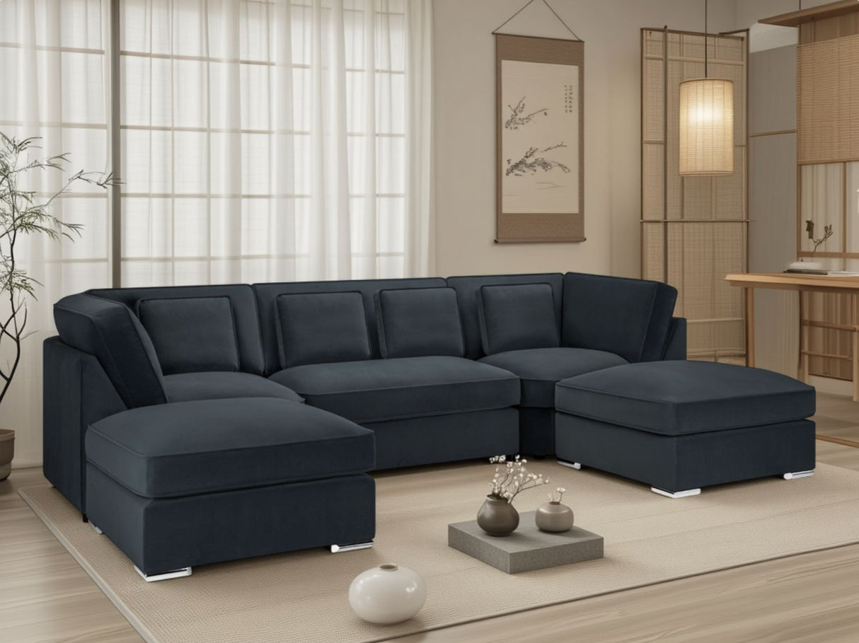 Belgravia Sofa Slate U Shape Corner