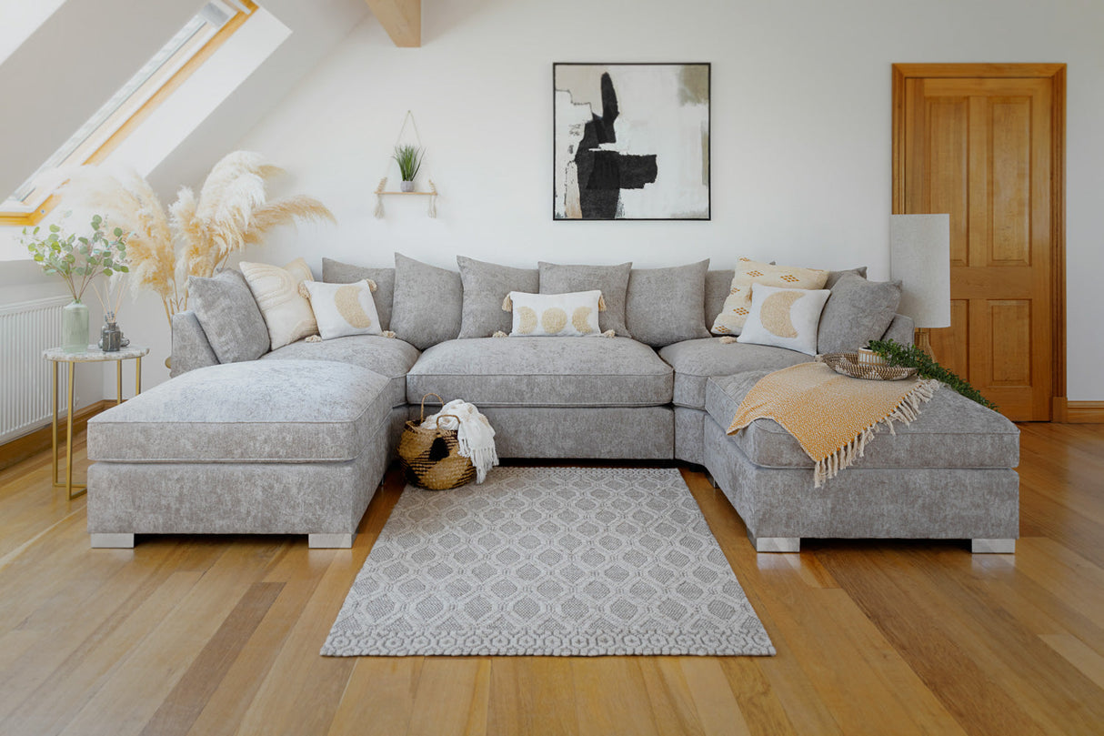 Fes Scatterback U Shape Corner Sofa – Spacious & Luxurious - Ready2GoFurniture