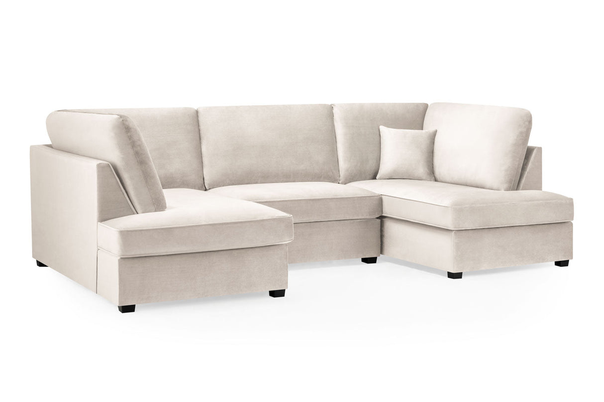 Pisa Plush U Shape Corner Sofa – Spacious & Luxurious Comfort - Ready2GoFurniture