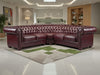 Chesterfield Sofa Oxblood Red Large Corner