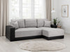 Cimiano Sofabed Black Grey Right Hand Facing Corner