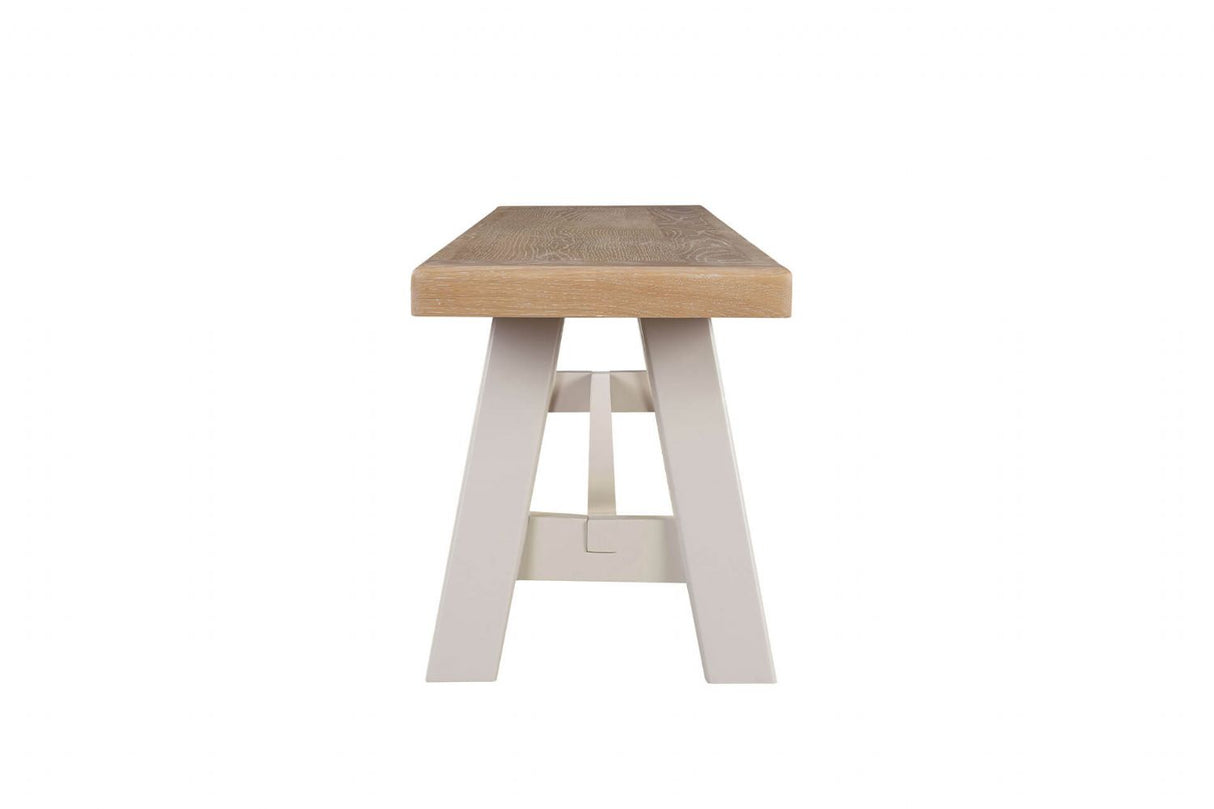 Doune Dining Bench Fabric Cushion Grey