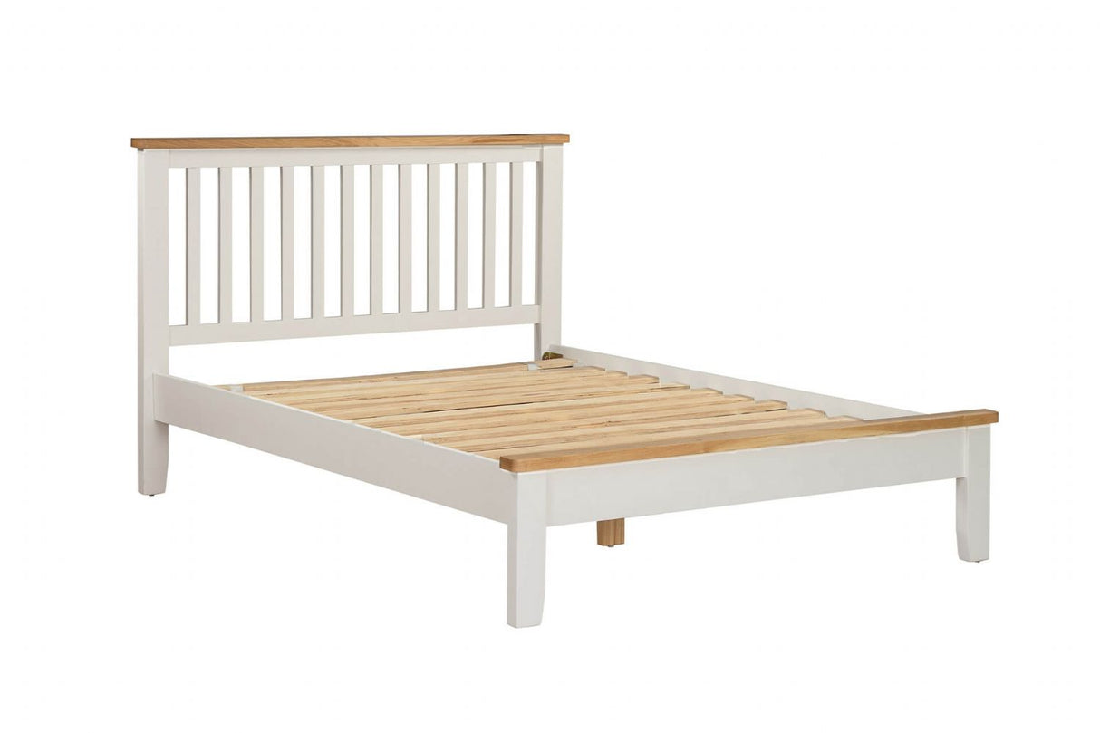 Cashmere Wooden Oak Trimmed Double Bed Shaker Style Legs