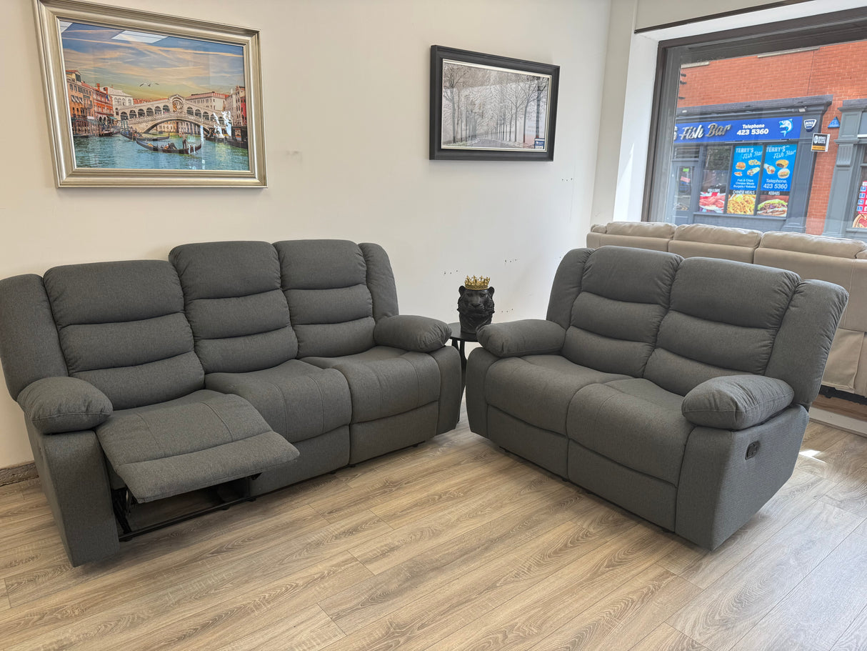 Sorrento 3+2 Seater Fabric Recliner Sofa Set
