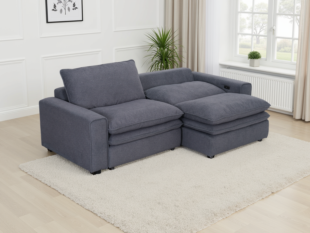 Florence Cloud Grey Electric Sofa - Ready2Go Furniture