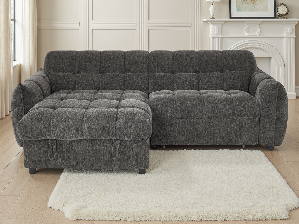 Florida Sofabed Grey Universal Corner - Ready2Go Furniture