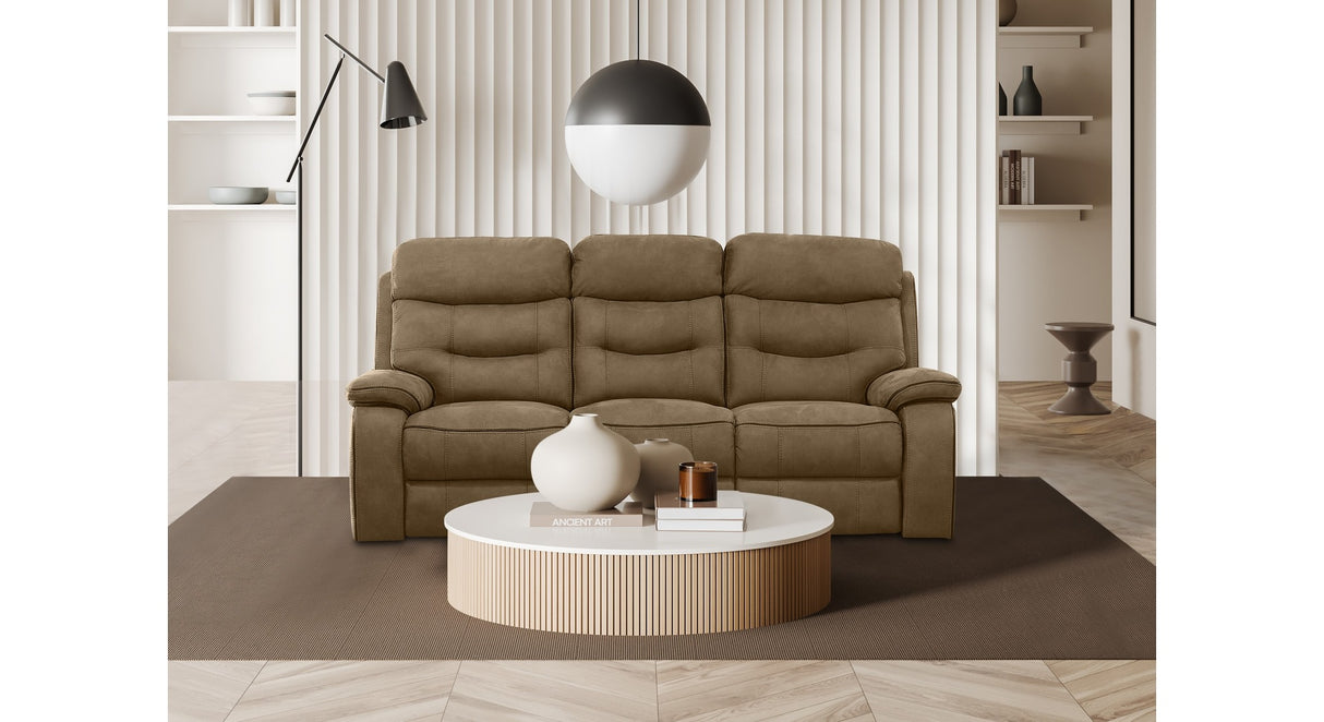 Gabrielle Tawny 3 Seater Sofa - Brown