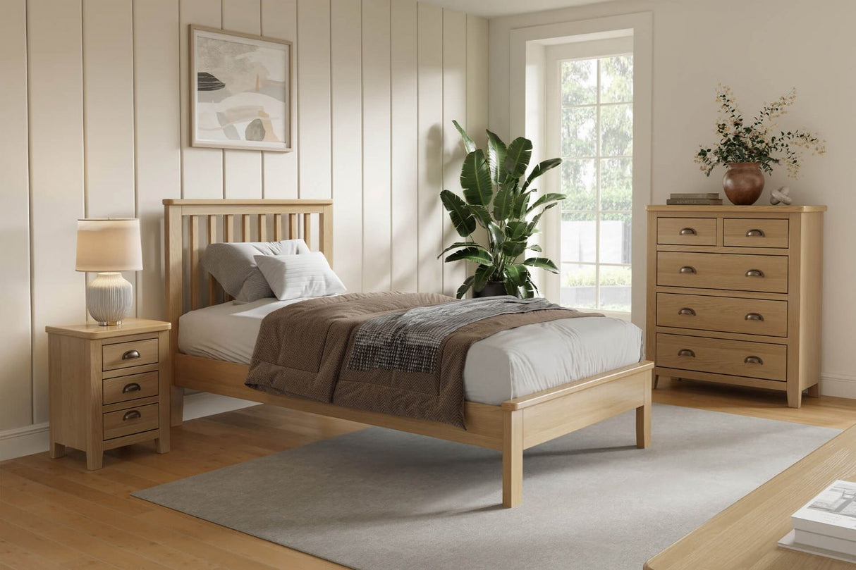 Marsden Bed 3' Natural Oak (Nett)