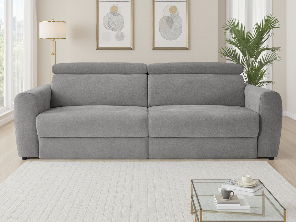 Dakota Electric Sofabed Grey 3 Seater - Ready2Go Furniture