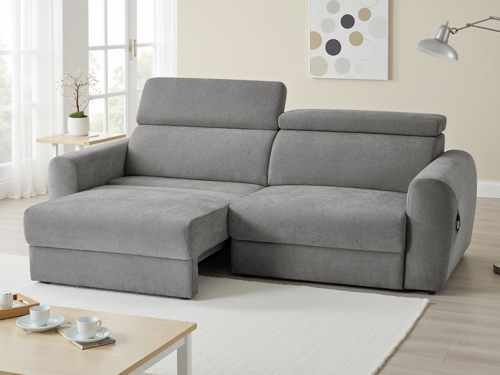 Dakota Electric Sofabed Grey 3 Seater - Ready2Go Furniture