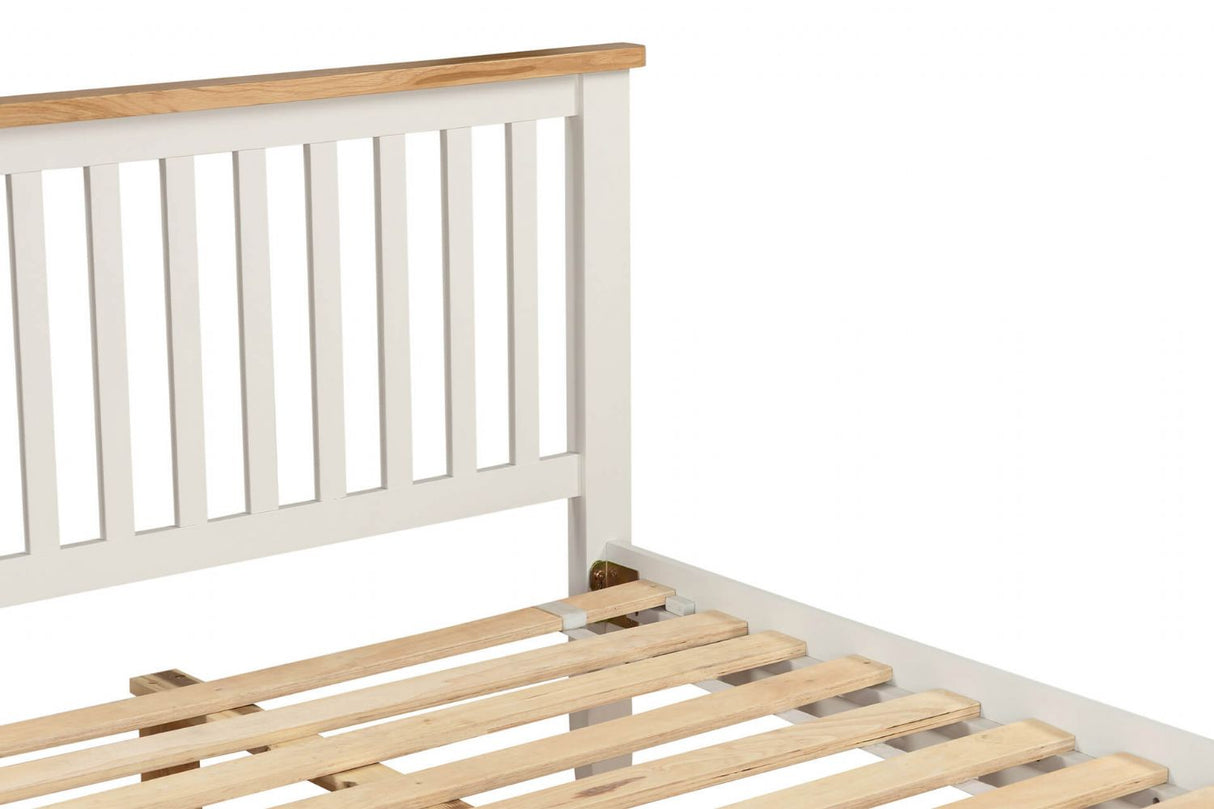 Cashmere Wooden Oak Trimmed Double Bed Shaker Style Legs