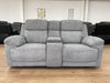 Grey Fabric 2 Seater Electric Recliner Sofa