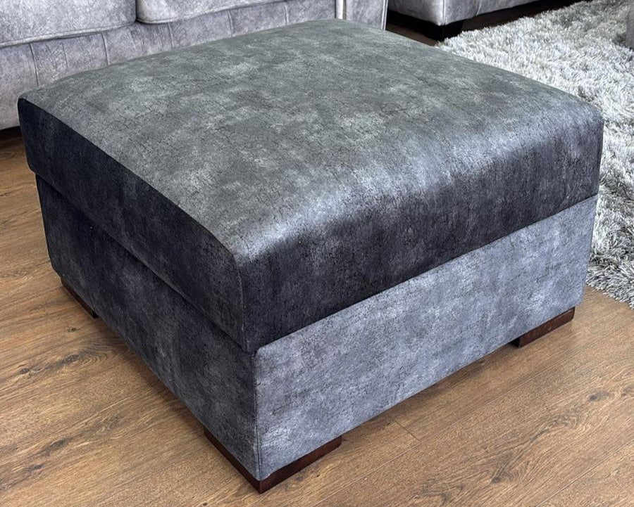 Serena Sofa Black Footstool - Ready2Go Furniture