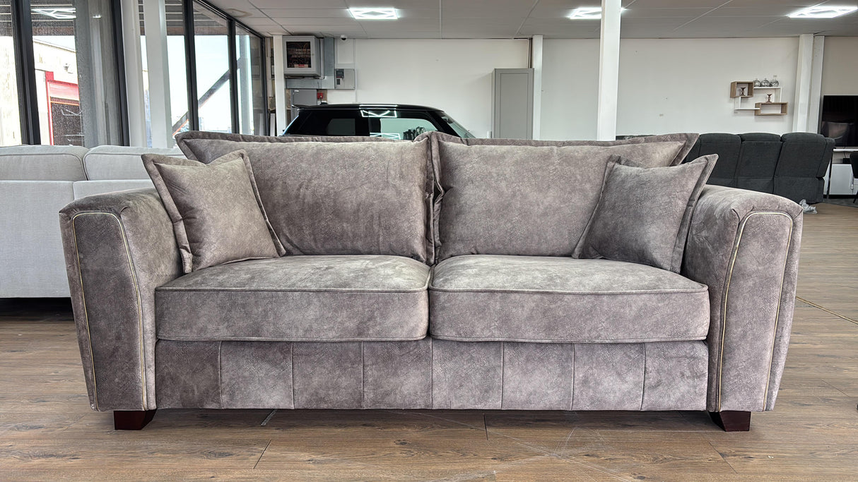 Serena Sofa Brown 3 Seater - Ready2Go Furniture