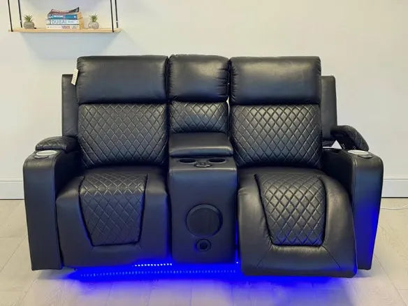 Florida 3+2 Electric Recliner Sofa Set Aire Leather