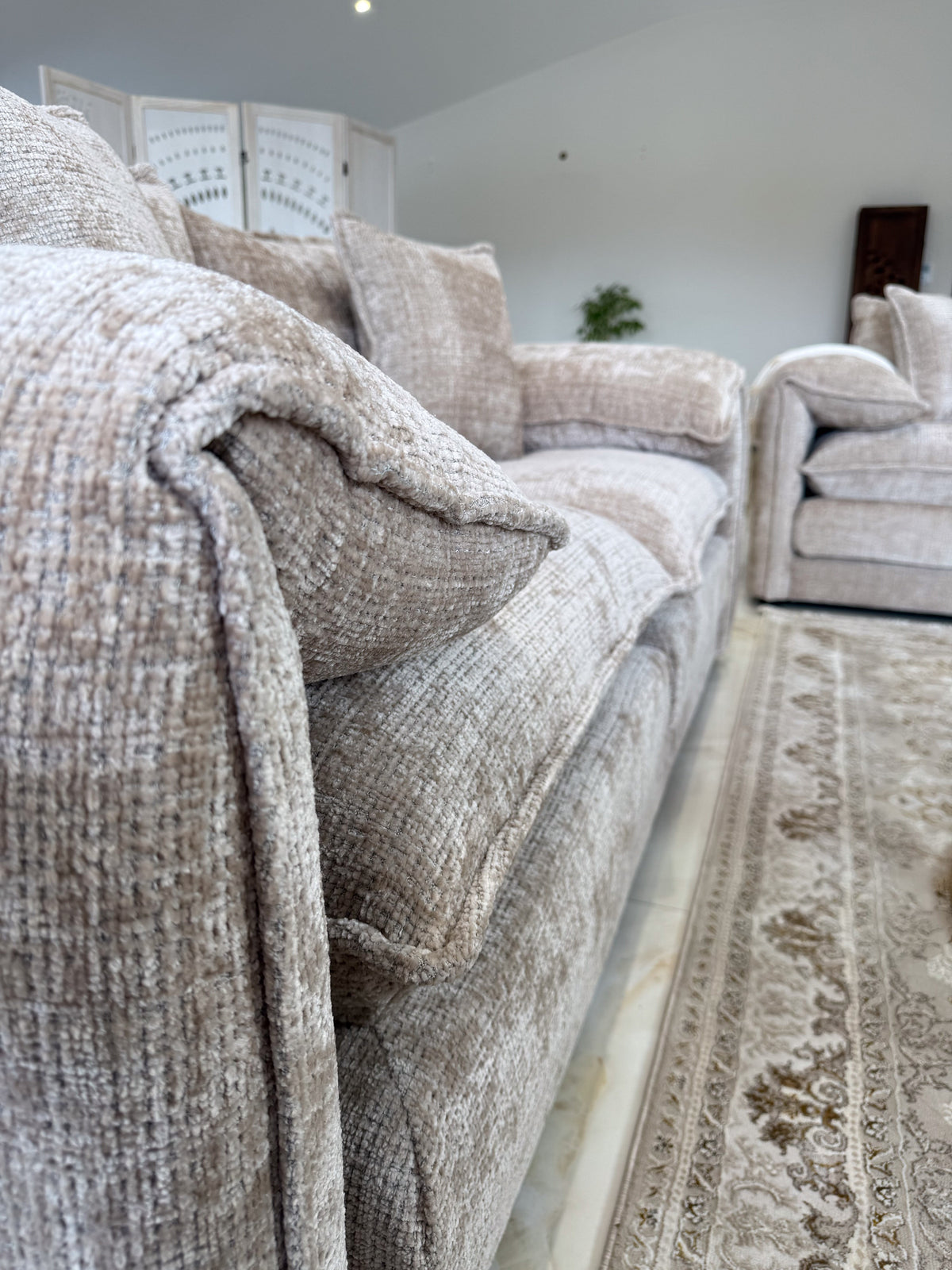 Solaya Sofa Beige 3 Seater - Ready2Go Furniture