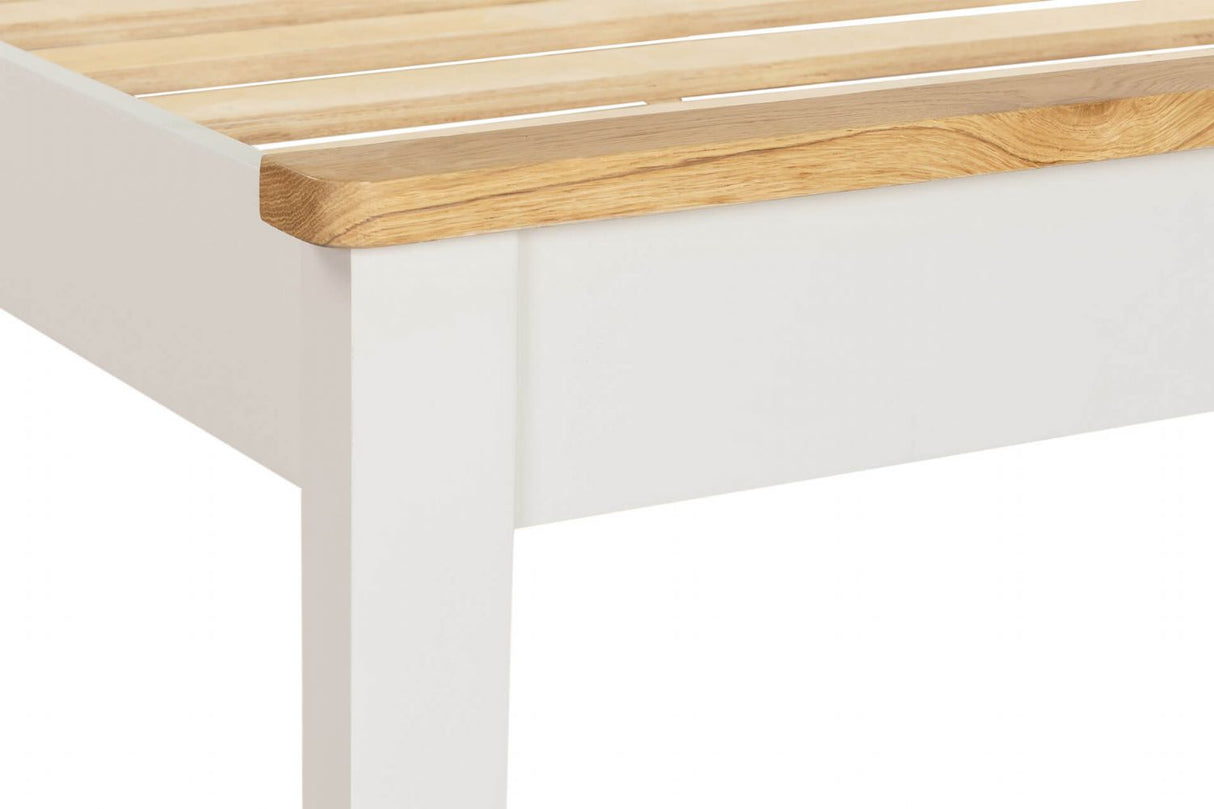 Cashmere Wooden Oak Trimmed Single Bed Shaker Style Legs