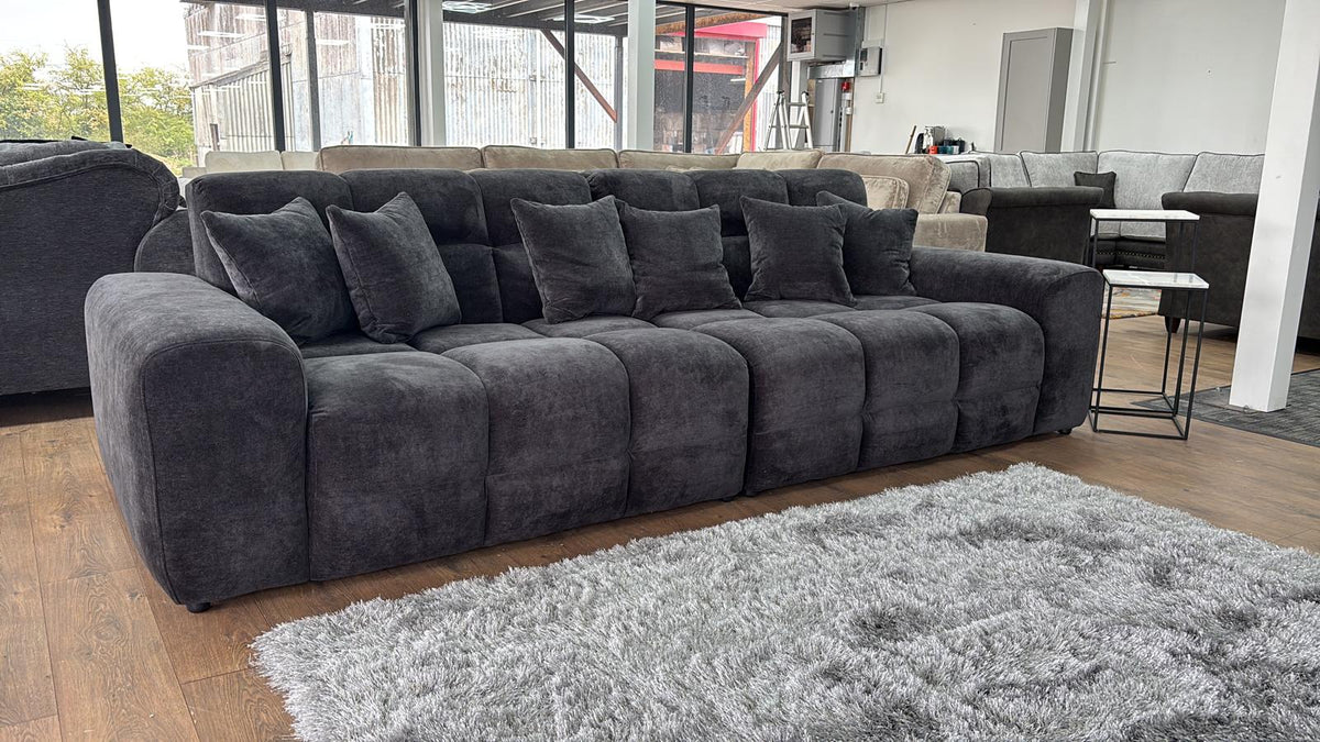 Jacob Sofa Black 4 Seater