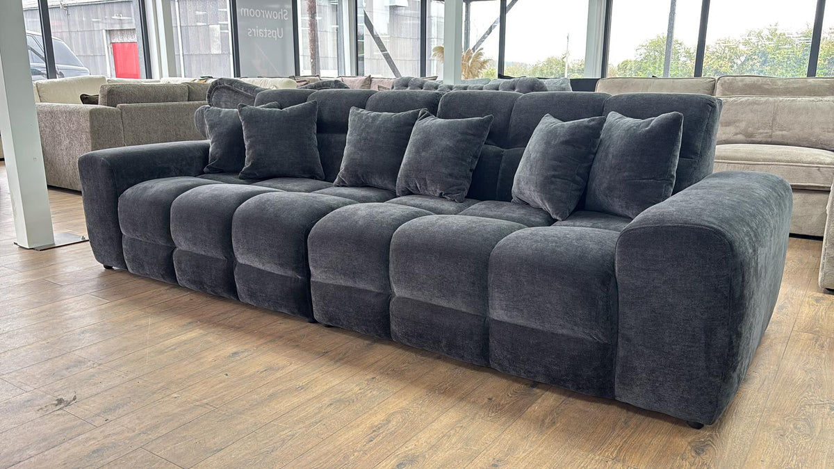 Jacob Sofa Black 4 Seater