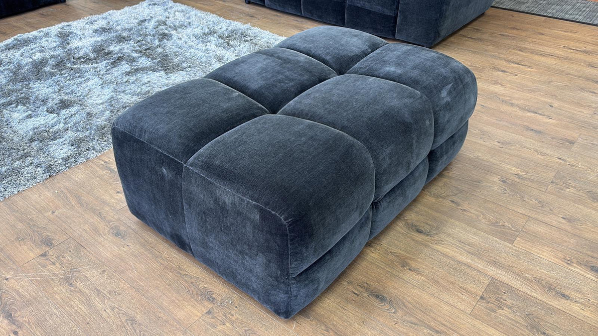 Jacob Sofa Black Footstool - Ready2Go Furniture