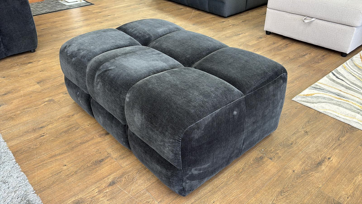 Jacob Sofa Black Footstool - Ready2Go Furniture